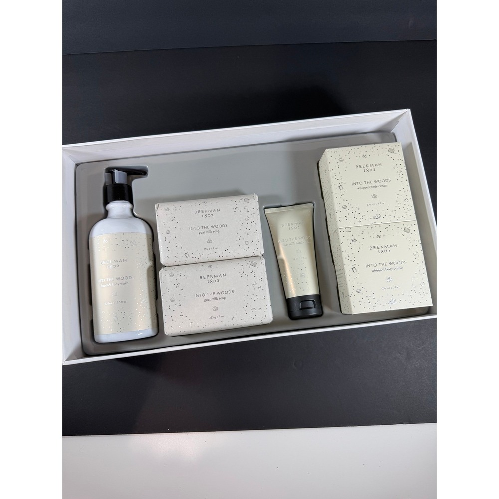 New Beekman 1802 Into The Woods Bath Body Gift Sett Goat Milk Skincare